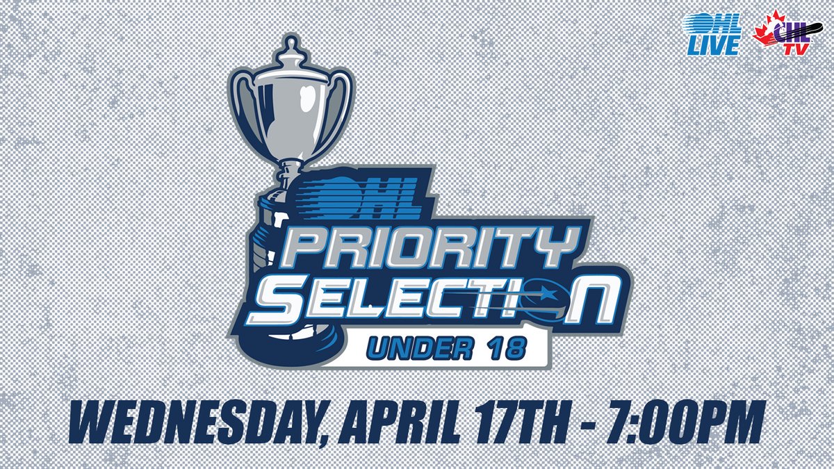 Get ready for the 2024 #OHLU18Draft set to take place Wednesday at 7:00pm! Follow along for free on #OHL Live 🖥️📱 DETAILS 📰: tinyurl.com/sbrcr3b9