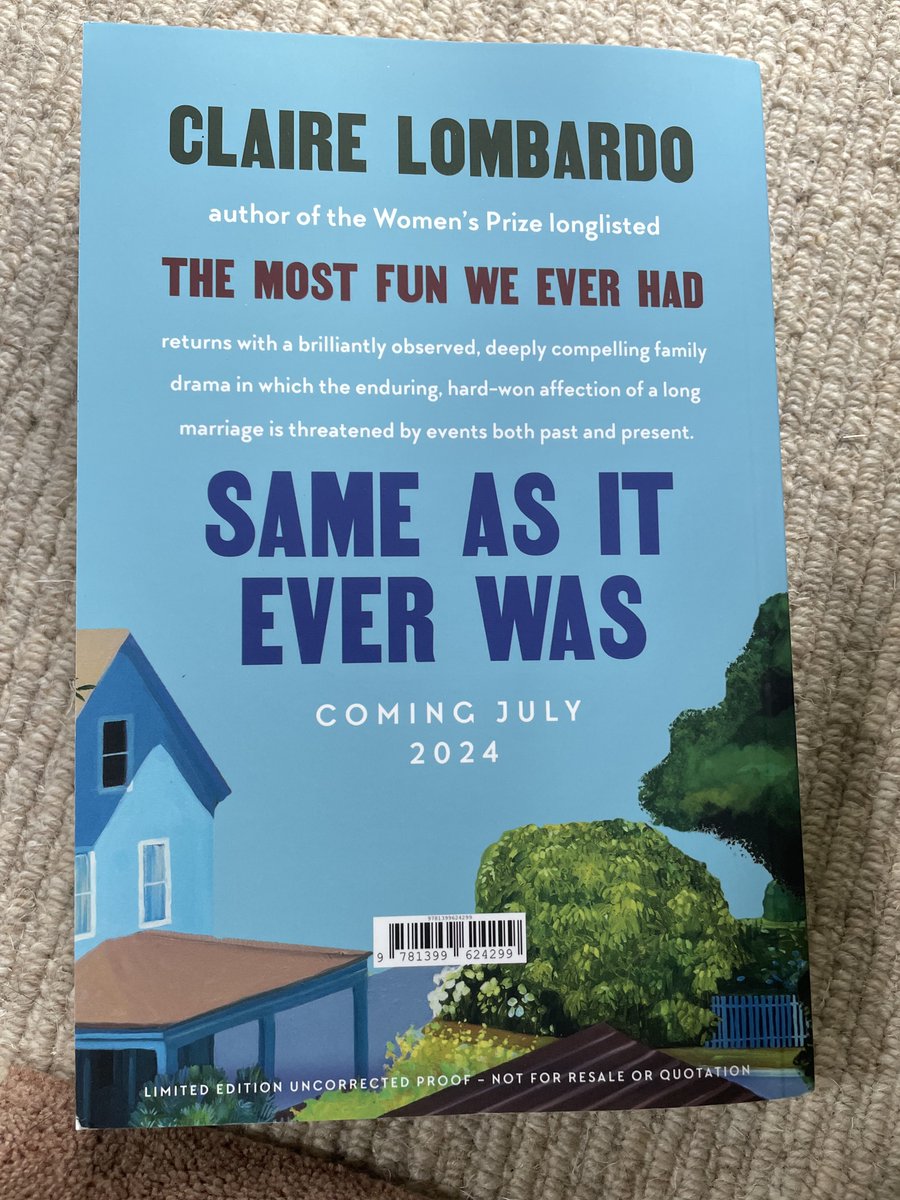 I’ve written a bit more on my Instagram stories about the second novel from Claire Lombardo but can I just say here the final chapter was just so so good and the biggest emotional punch and I’m not sure I’m ready to start a new book tonight.