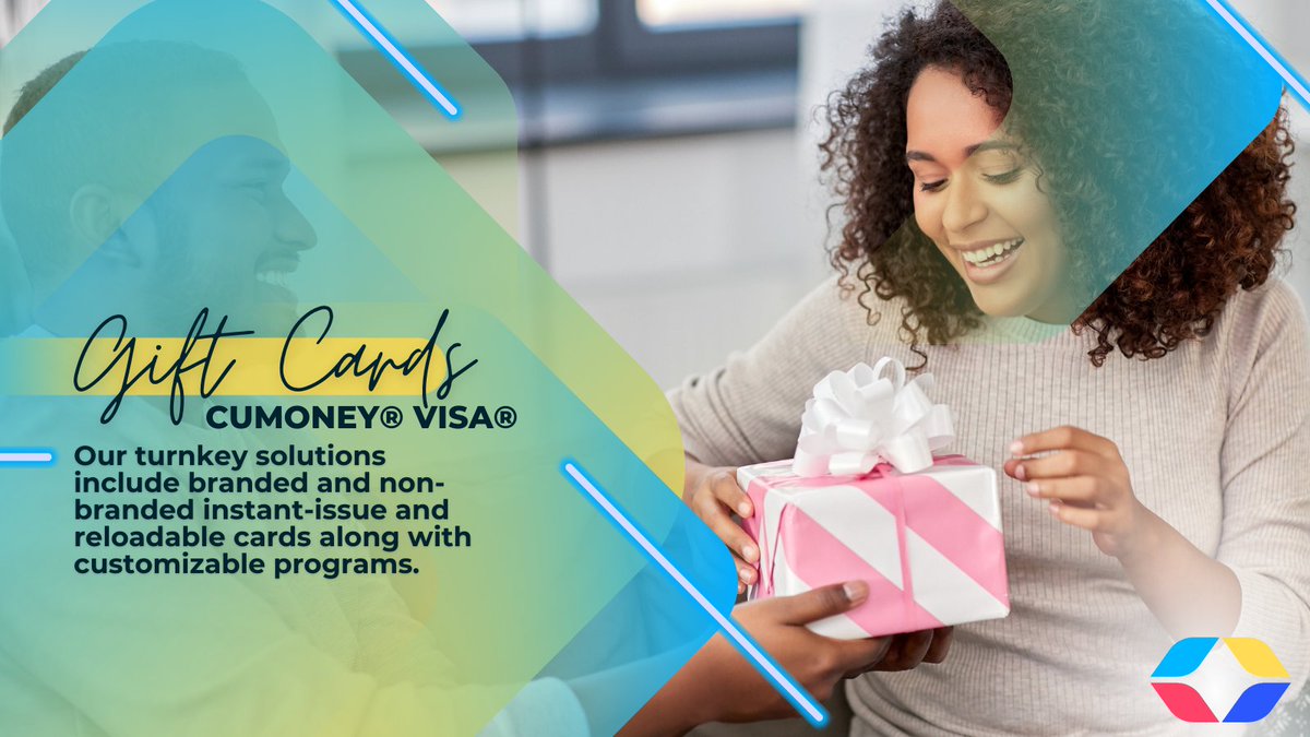 Simplify gift-giving 🎁 for your members! CUMONEY Visa Gift Cards offer hassle-free options - virtual or plastic - for any occasion choice. Personalize with branded or non-branded options. Explore more and 🌟 #AchieveYourVision: envisant.com/solutions/prep….