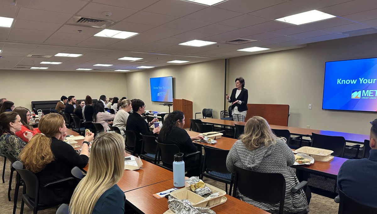 As part of our #financialwellness initiative for employees, today Metro VP Business Development Theresa Palmer kicked off a two-part “Know Your Numbers” series focused on the importance of understanding where your 💰 goes & what to keep in mind when planning your #financialgoals!