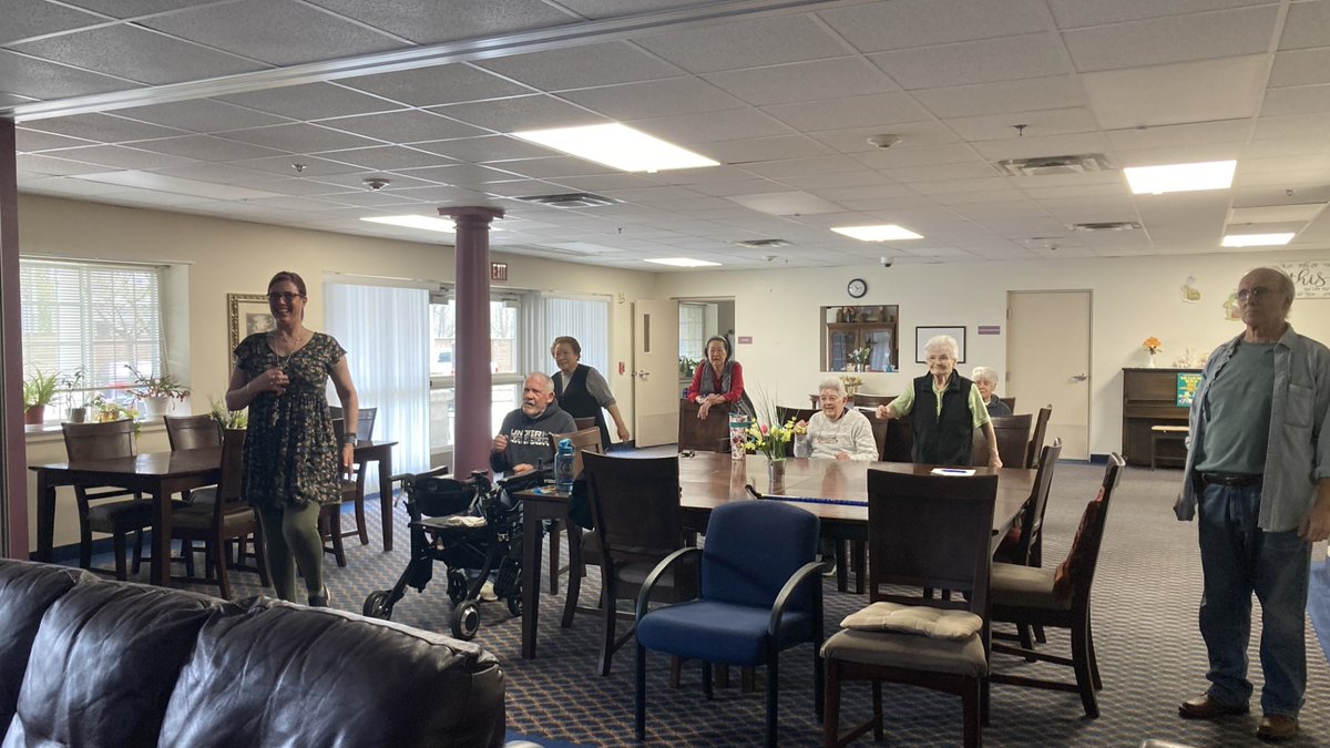 Norwich residents at AHEPA 110 Phase III get moving with a “Move and Stretch” thanks to a mother-daughter duo who demonstrates seated and standing exercises and breakfast!

ahepaseniorliving.org/location/ahepa…

#affordablehousing
#olderadults
#PeaceofMind
#community