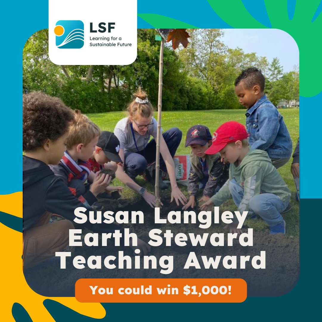 Do you know an educator who goes above and beyond to instill a love for the climate action, outdoor learning, and protecting our mother Earth? Or are you an outstanding teacher yourself? Nominate yourself or someone you admire before May 27, 2024! 🏆 lsf-lst.ca/programs/earth…