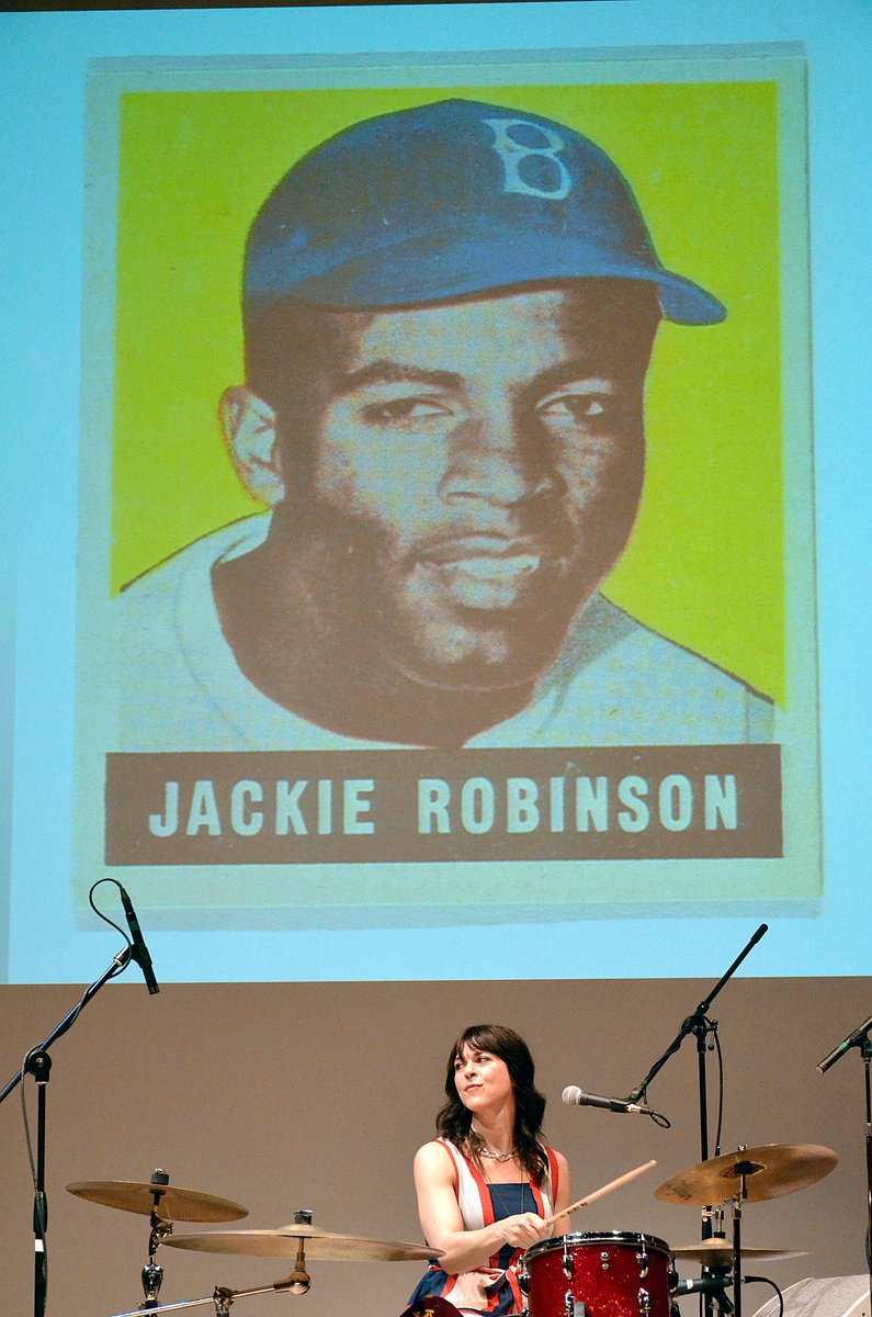 Because every day is #JackieRobinsonDay This was taken the day we played the Metropolitan Museum of Art following an amazing panel discussion with Sharon Robinson, William C. Rhoden, and @DaleMurphy3 including racial integration of the major leagues amongs other topics.