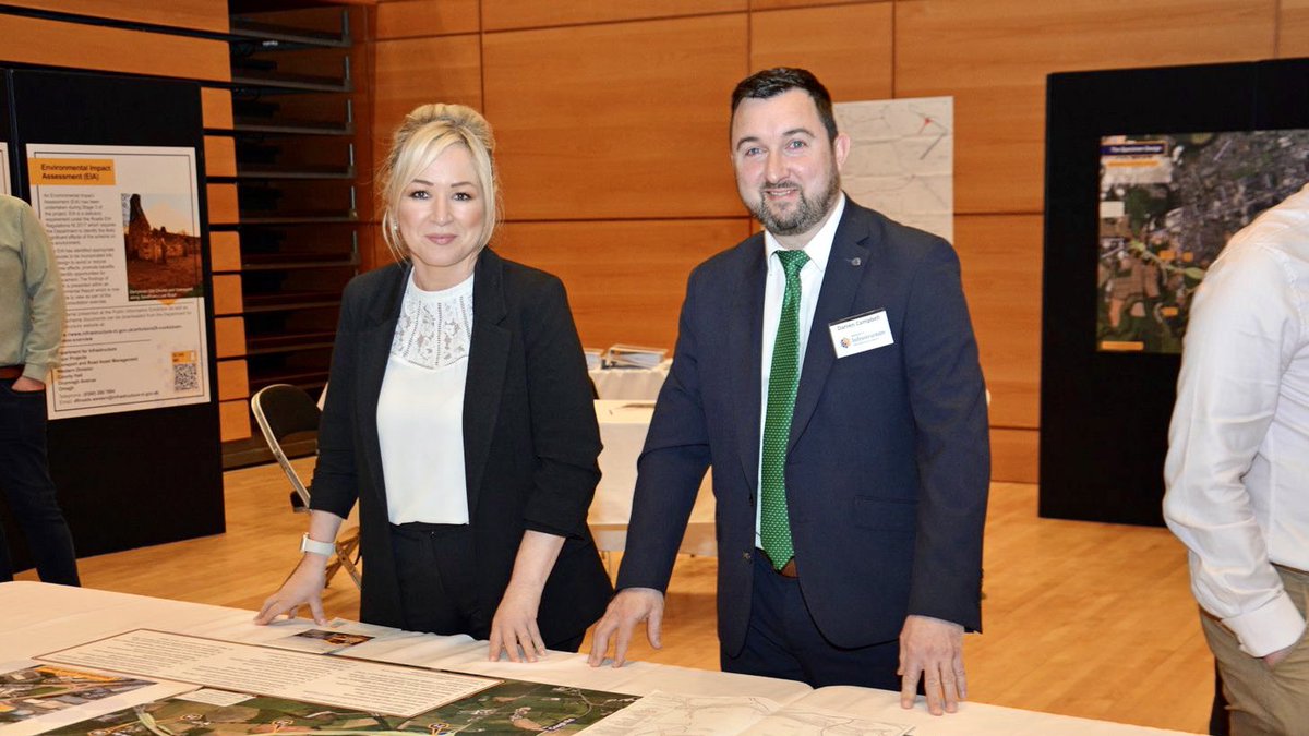 moneillsf's tweet photo. Delighted to see the plans and information on display on the A29 Cookstown Bypass Scheme.
This investment would be a game changer in the road infrastructure of Mid-Ulster by tackling congestion, making a positive difference to the lives of residents and businesses. https://t.co/0n3daynQP3