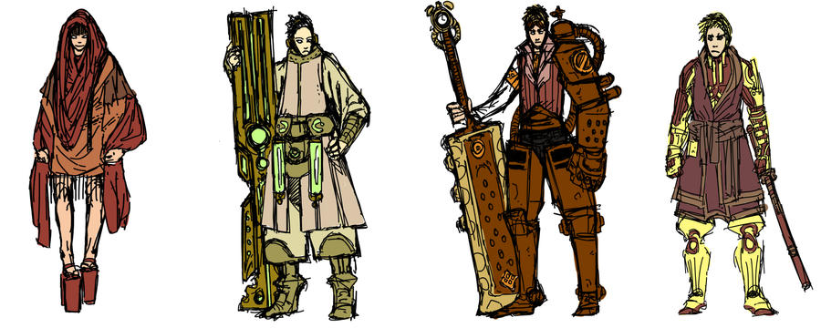 ◈ OLD SKETCH DROP ◈

I might revisit these designs sometime ! 

#ConceptArt #Steampunk #SteampunkArt