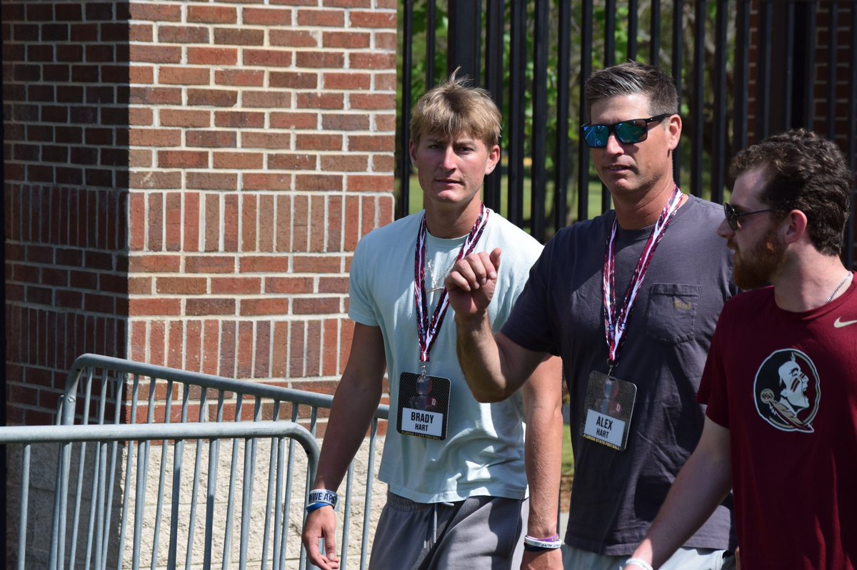 2026 Four-Star QB @BradyHartQB at #FSU today