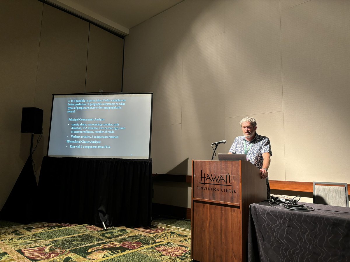 TylerFricker's tweet photo. Jason Senkbeil discusses geographic constraints on the understanding of tornado warning information #AAG2024 https://t.co/ZoR3nIhQIP