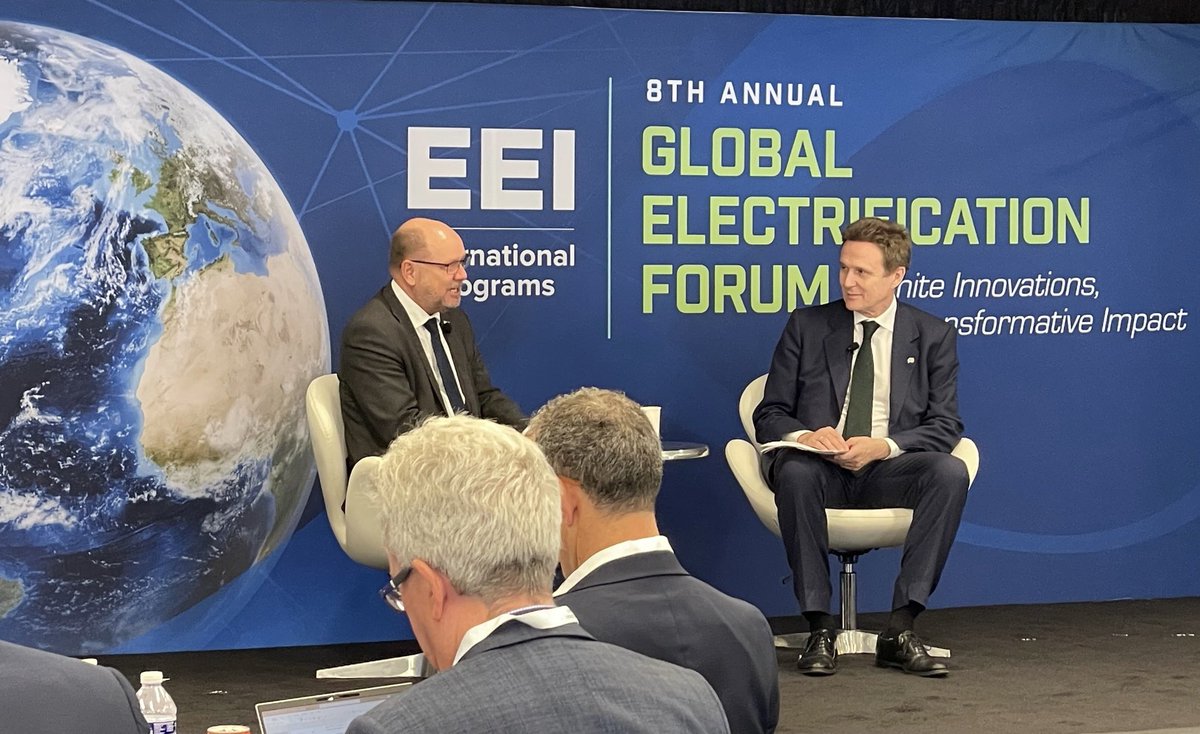 Electricity #diplomacy in a fractured world. It was an honor to speak at @EEI_Intl Global Electrification Forum on 🇸🇪 future electricity needs in the green transition, the role of diplomacy & the importance of working w/ trusted partners. #FromPartnerToAlly #PioneerthePossible
