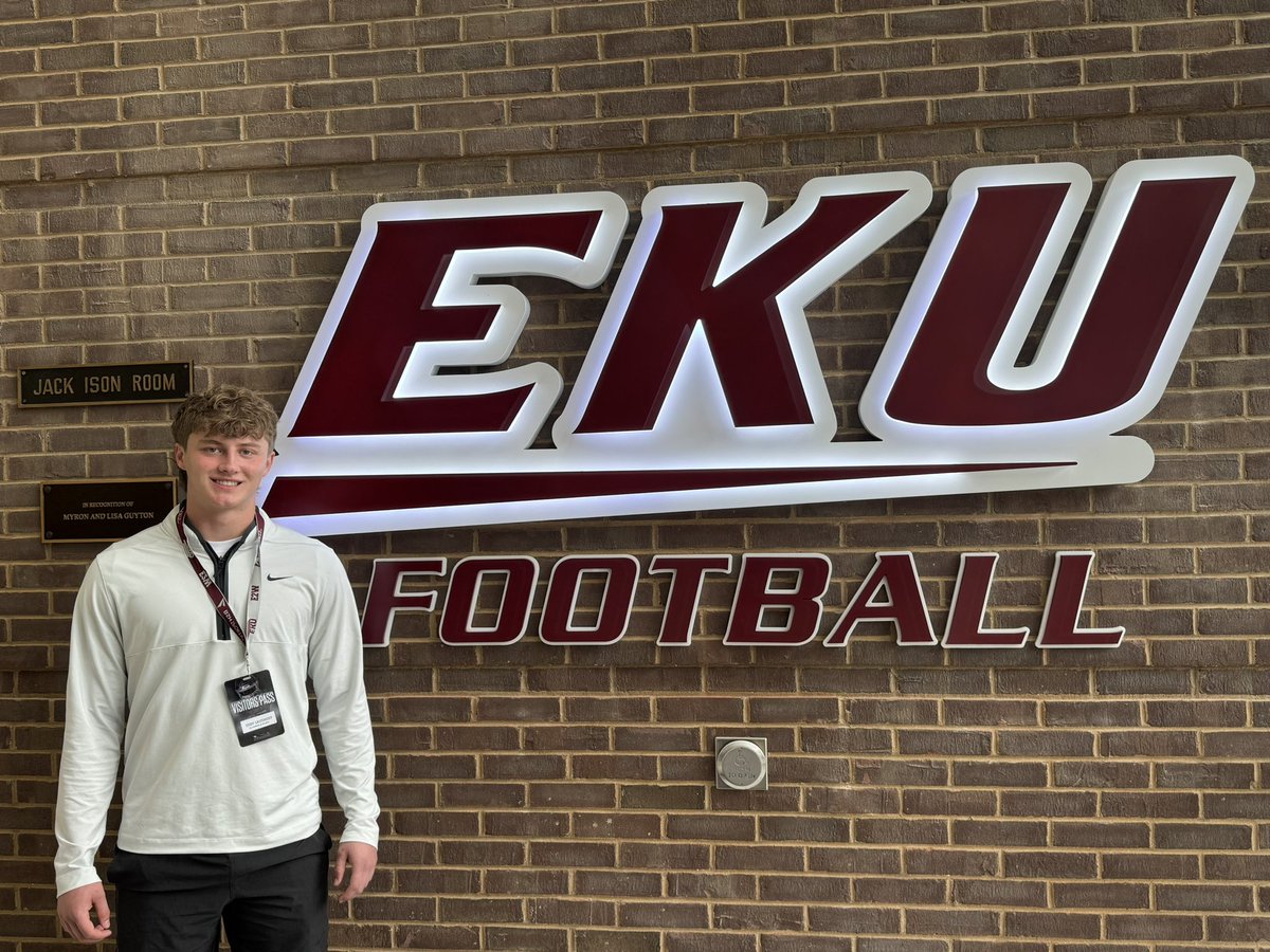 Had a great time in Richmond Kentucky watching an @EKUFootball practice. Thanks for the invite, I look forward to getting back up there this summer.
@JoeMento @CoachCJConrad @MikeDDietzel1 @EKUWWells