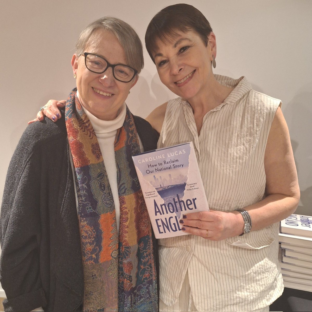 Great to be able to celebrate second @TheGreenParty book out in a month! Congratulations @CarolineLucas, highlighting a vision of #AnotherEngland