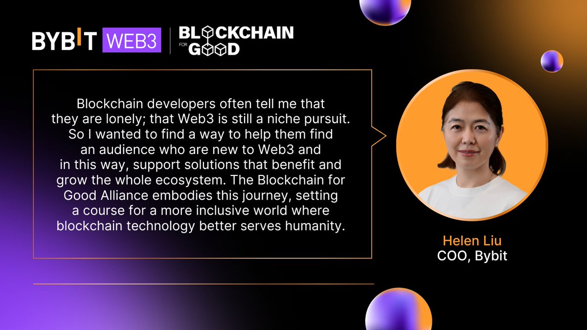 Bybit_Official's tweet photo. 🎊 Introducing Blockchain for Good Alliance(BGA), a Bybit and Global Leaders initiative to direct Web3 for Social Good and to reel in new Web3 enthusiasts. Learn more at the #BlockchainLife2024 event.

🌐 Learn More: https://t.co/ernq2HVEsZ

#TheCryptoArk #KeytoWeb3 https://t.co/MIdhDW8GH6