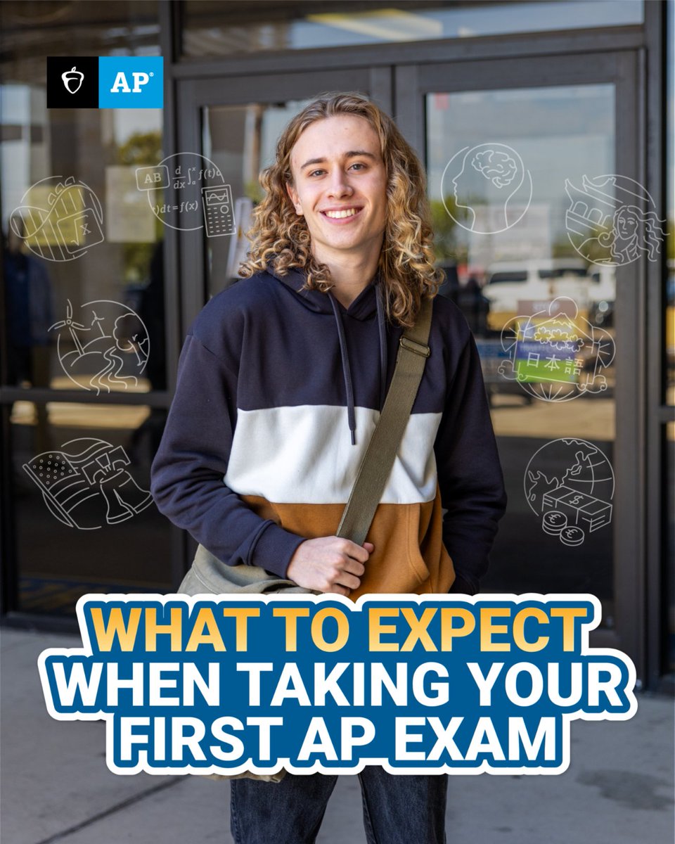 Feeling nervous about taking your first #APExam? Enter test day with confidence using our tips on what to expect before, during, and after your exam(s). 📖👊 spr.ly/6013b8Zyx