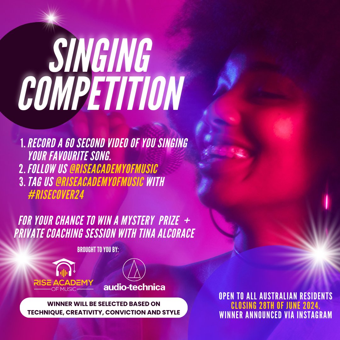 🌟🎤 Calling all music lovers! 🚀 Showcase your talent in our Singing Competition! 🎤💫 Competition open to all Australian Residents, closing June 29th. Don't miss out! 🚀 Winner contacted via Instagram DM.⁠ Ready to shine? 🌟 #SingWithStyle