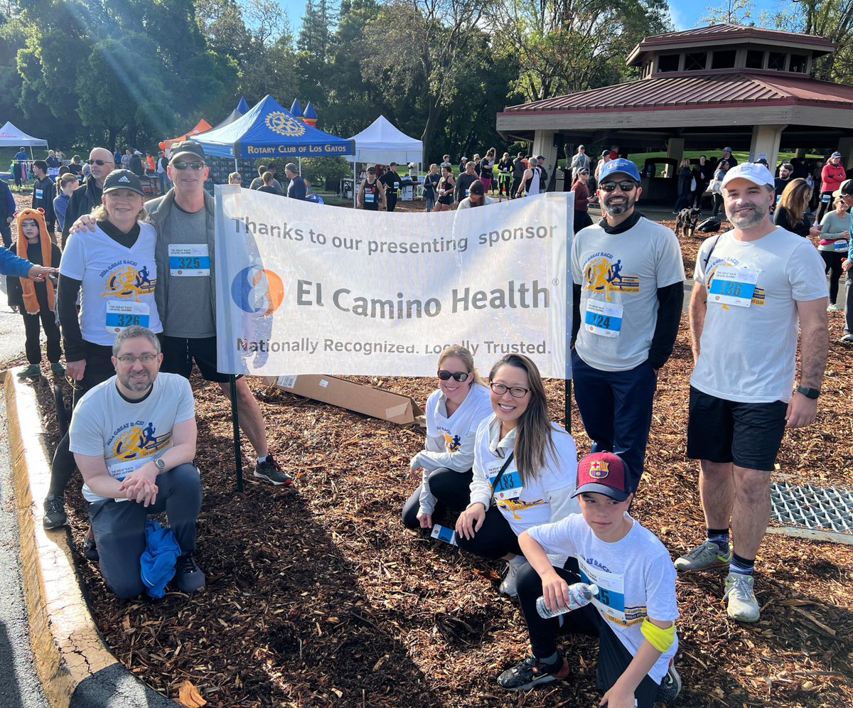 Big shoutout to all of our El Camino Health team members who took part in the 46th annual Great Race this past Sunday in Los Gatos. 🏃 Proceeds from the event support scholarships for local high school youth as well as Los Gatos Rotary's local and global service projects.