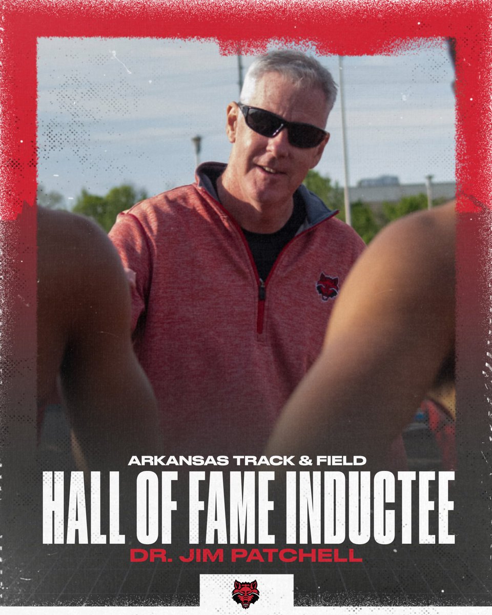 𝐇𝐀𝐋𝐋 𝐎𝐅 𝐅𝐀𝐌𝐄 𝐁𝐎𝐔𝐍𝐃. Dr. Jim Patchell is part of this year's class of inductees into the Arkansas Track & Field Hall of Fame, and will be inducted in a ceremony on May 31 in North Little Rock! #WolvesUp