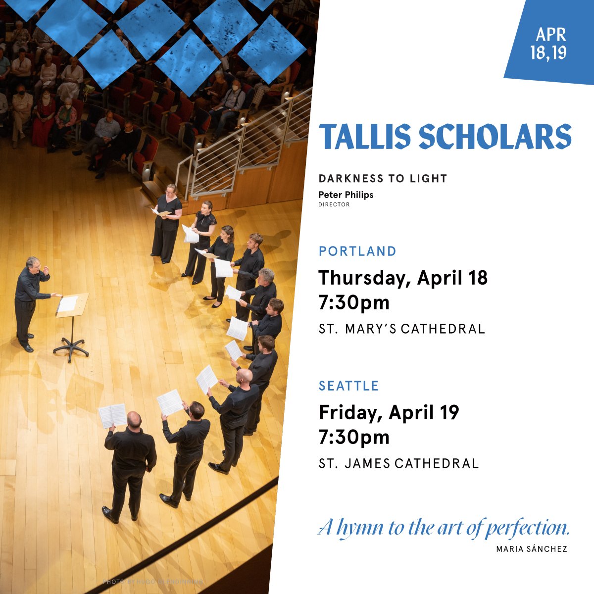 Thursday in #Portland and Friday in #Seattle, Cappella Romana is excited to present “one of the UK’s greatest cultural exports”, the @TallisScholars! Limited tickets remain — so get yours today: cappellaromana.org/tallis