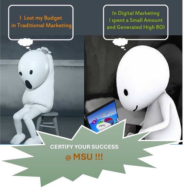 DMatMSU's tweet photo. "Unlock the power of digital marketing! Elevate your brand with our expert strategies. Reach new heights online. #DMatMSU #MKTG573 #2024SPG7 #SmallBusinessMarketing #DigitalMarketingCertification #DigitalMarketing #v_viosa #viosa.bidollari https://t.co/oP4L7fOASV