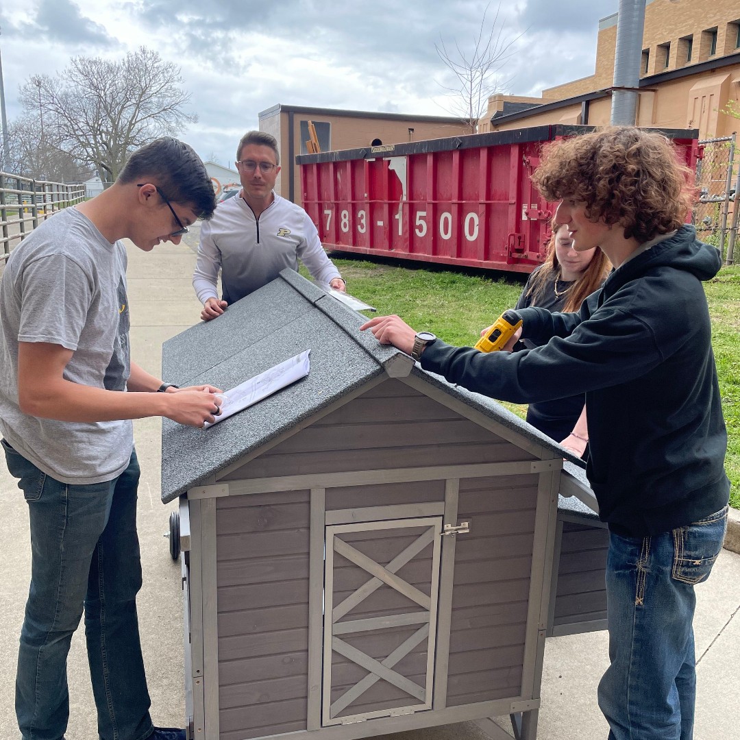 Check out our latest project in Coach Homan's agriculture class at PPHS Broad Ripple - from hatching chickens to building our own chicken coop! 🐣🐔🛠️ Shoutout to Coach Homan and his amazing students! #AgEd #PPHSBroadRipple