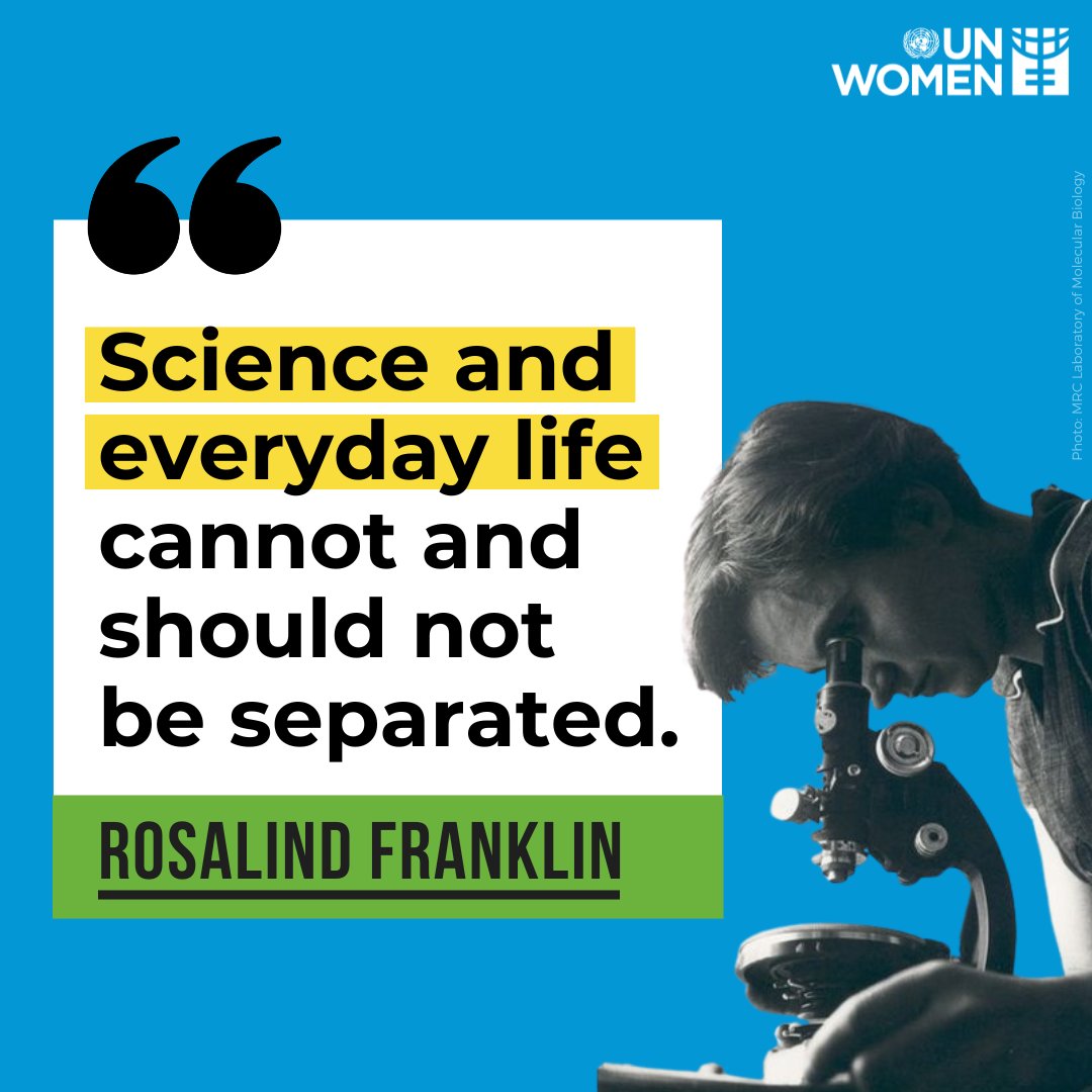 Today we remember Rosalind Franklin who paved the way for the discovery of DNA’s double-helix structure! 🧬🧬

Her achievements continue to inspire #WomenInScience and us all.

#OnThisDay