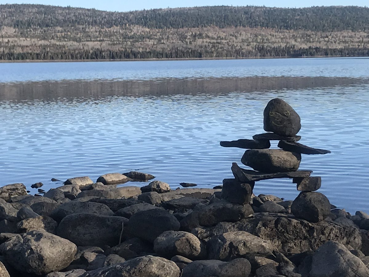 @xobreex3 #RockinTuesday 

Inukshuk-type figure I came across near Lake Temiscouata, Quebec 😊