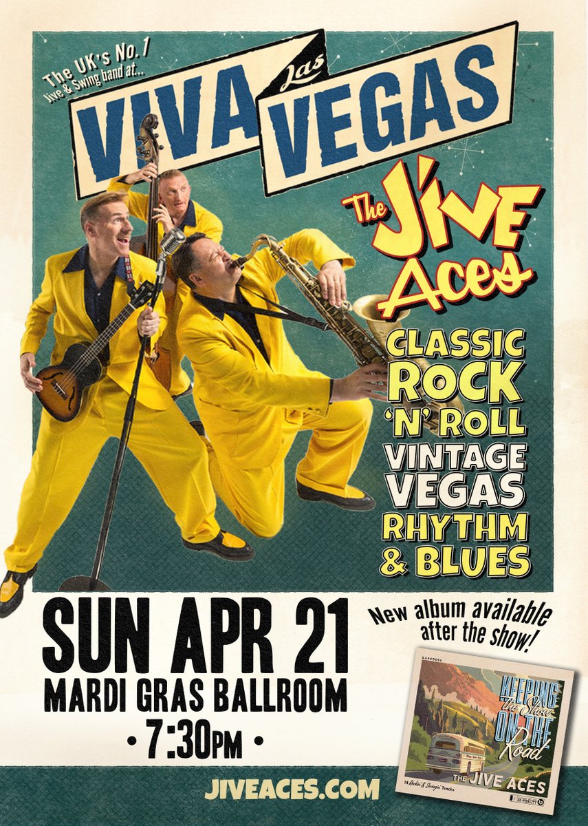 We'll be kicking Sunday night at Viva Las Vegas Rockabilly Weekend into overdrive at 7:30pm in the Mardi Gras Ballroom! See you there! #rockabilly #vegas #vivalasvegas #hotrod @TomPIngram