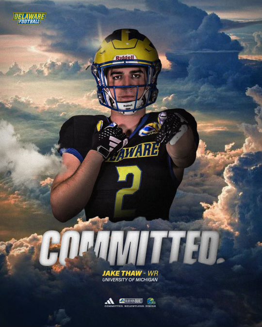 Jake Thaw (@jthaw3) on Twitter photo Staying in the winged helmet @delaware_fb #GoHens Staying in the winged helmet @delaware_fb #GoHens