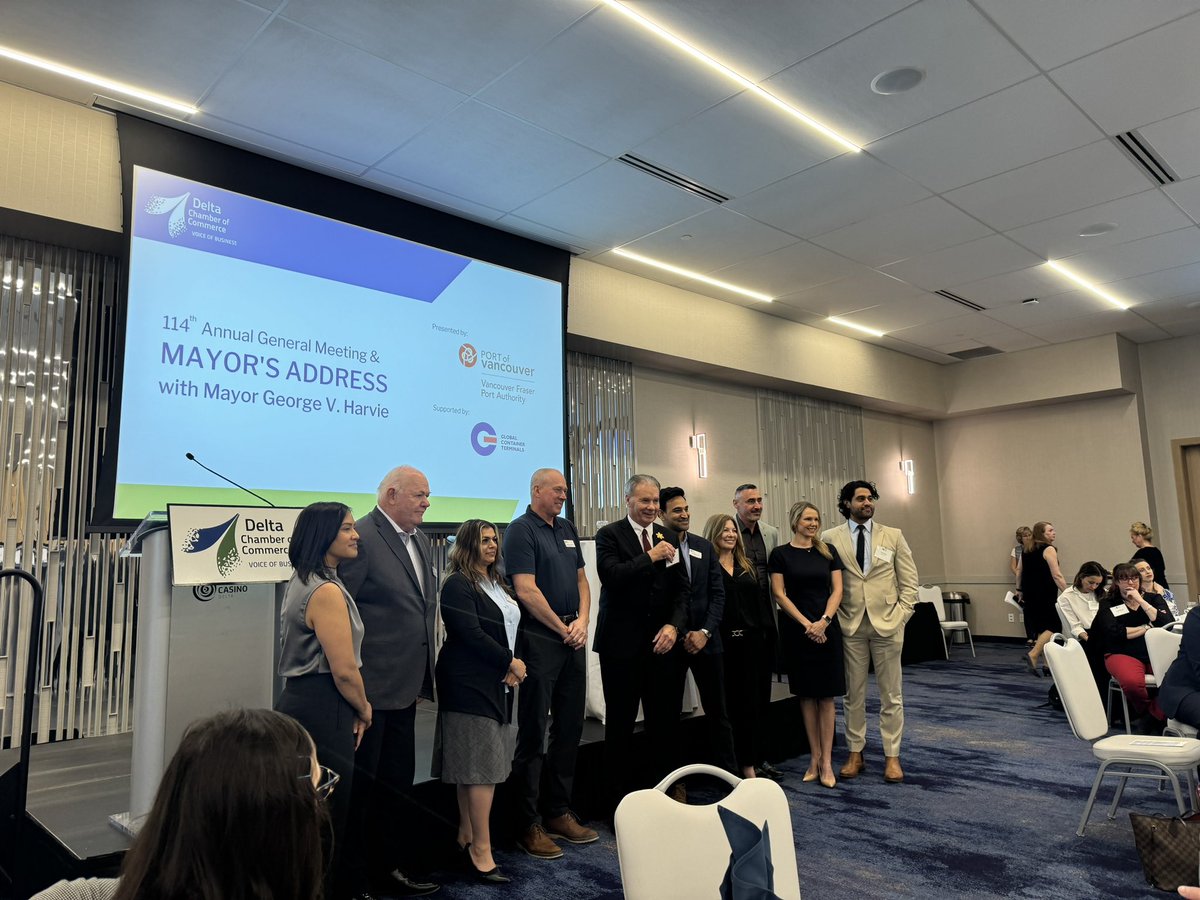 Congratulations to the newly elected board of the Delta Chamber of Commerce! 👏