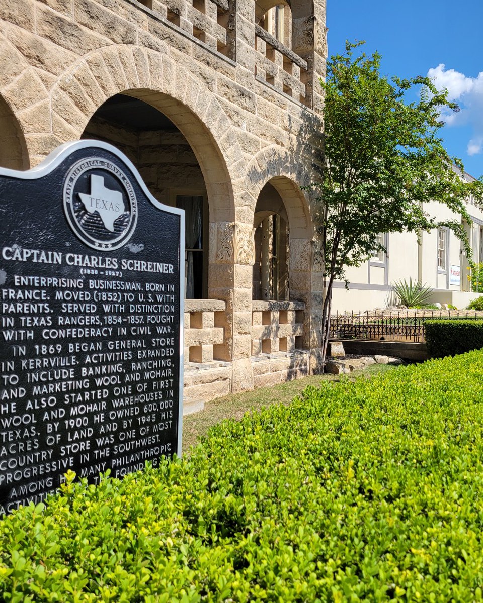 Downtown Kerrville is rich in history. 📚 With just a quick stroll, you’ll see the name Schreiner in so many places, & for good reason! Every Thursday, take a tour through Captain Charles Schreiner's Mansion & learn about our deep roots! #KerrvilleCrafted

bit.ly/3JEQyOf
