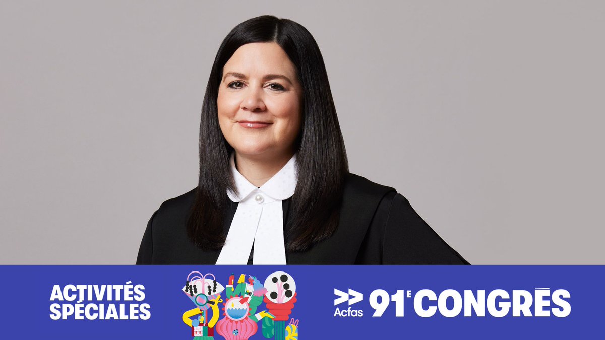 👩🏻‍⚖️À l’intersection de la psychiatrie et la criminologie, la psychiatrie légale passionne l'honorable juge Michelle O’Bonsawin depuis longtemps. Assistez à une discussion sur ce sujet animé par @uOttawaMLagace le 15 mai au Congrès @_Acfas @uOttawa. 🔎💭bit.ly/4cSesUA