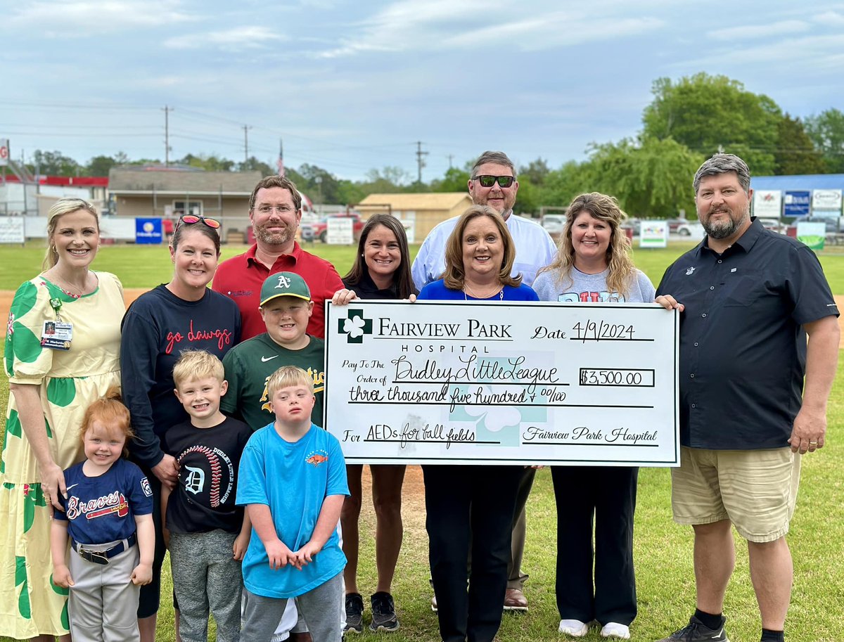 Fairview Park Hospital bolstered community health with a $3,500 donation to Dudley Little League, equipping fields with advanced AEDs, including pediatric packs. #CareLikeFamily