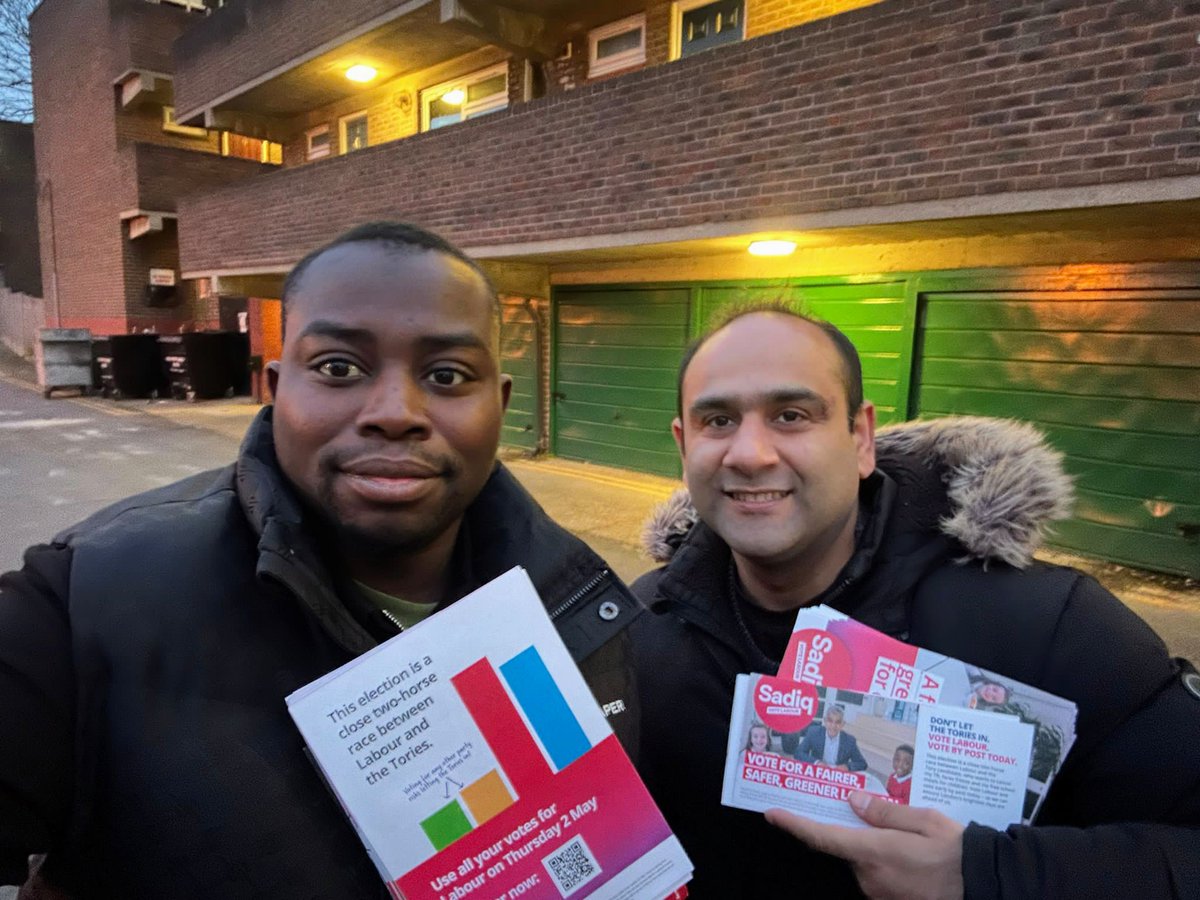 Fantastic day canvassing at Woolwich Common with @MrOkereke! We received tremendous support for @SadiqKhan and @Len_Duvall right from the doorsteps. It’s @UKLabour all the way! 🌹