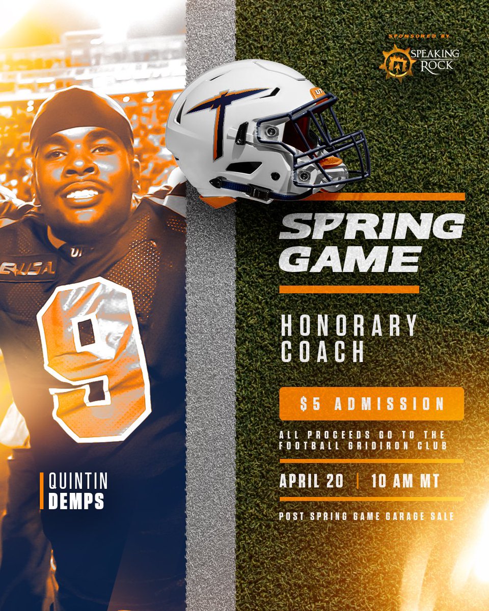📰 • @QDemps Comes Aboard as Honorary Coach for UTEP Football Orange vs. Blue Spring Game 🔗: tinyurl.com/28w8m7tv 🎟️🎟️🎟️🎟️⤵️ utepminers.com/tickets #PicksUp ⛏️🏈