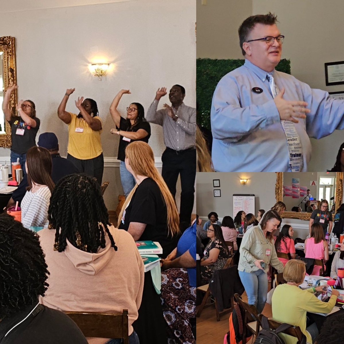 Today, Kagan Trainer Dr Rick used team-building and cooperative learning structures to turn this room full of strangers into moving-grooving teammates who were fully invested in each other's success! @rickatkagan
