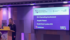 OneLondon4's tweet photo. Great presentation at the National #SharedCareRecord Summit by Angela Poland about amazing work by @SELondonICS to develop the #LondonCareRecord in their area for the benefit of Londoners. You can read more here: https://t.co/D0uyBoEzU2 https://t.co/vvuDdUFZuw