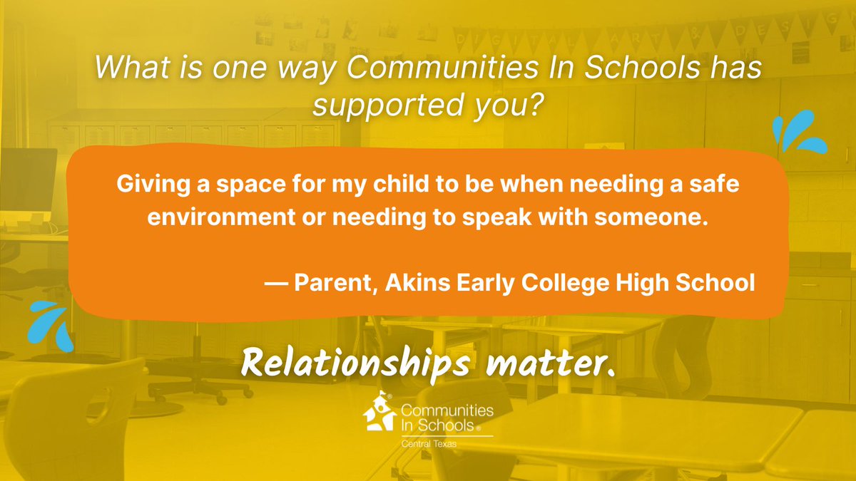 CIS teams up with schools, placing caring staff on campuses to support students and families across Central Texas. From providing safe spaces to intensive home visits, we're dedicated to student well-being and success in school and beyond. #TxEd #SocialWork #FamilyEngagement