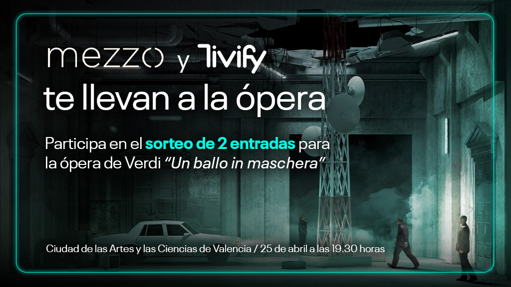 🎭✨ ¡No te pierdas esta experiencia única! Disfruta la emoción de la ópera en vivo. 🎟️Mezzo y Tivify te invitan a participar en el #sorteo de 3 entradas dobles para “Un ballo in maschera” de Verdi en la Ciudad de Las Artes y las Ciencias de Valencia. ¡Participa! 👉