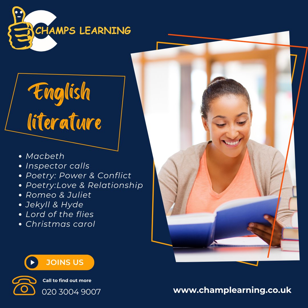 From Shakespearean drama to modern poetry, diving into worlds of words. Come and Join Us!
#englishlitgcse #GCSEEnglish #gcsetuition #tutorials  #englishteacher #gcsetutor #englishliteraturestudent #gcseenglishliterature #gcse2024 #tuitioninhounslow #Hounslow #schools #uk #london