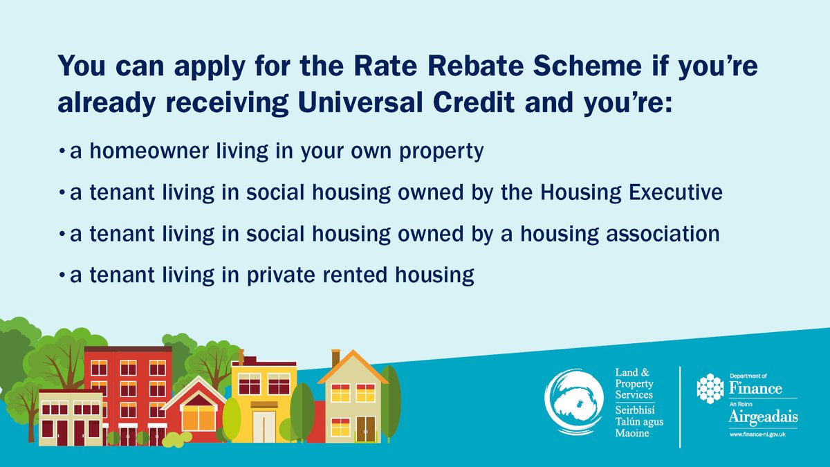 🏠Are you receiving Universal Credit? You may be able to get help towards your household rate bill through the Rate Rebate Scheme. ⬇ ➡Learn more here: nidirect.gov.uk/information-an…
