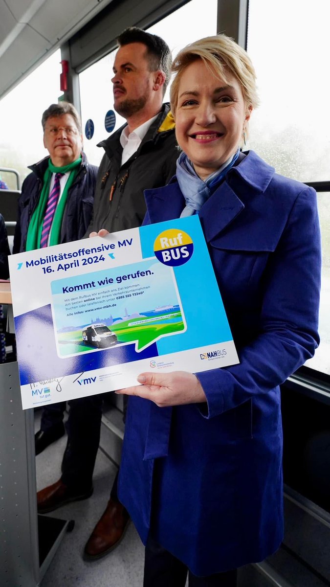 Mit der Mobilitätsoffensive in MV gibt es mehr Bahn und Busse sowie preiswertere Tickets. Außerdem ein Rufbussystem für den ländlichen Raum. Es ergänzt die schon bestehenden Bus-, Bahn- oder Zugstrecken. Nach dem Landkreis LuP jetzt auch NWM. Ich habe es heute getestet👍