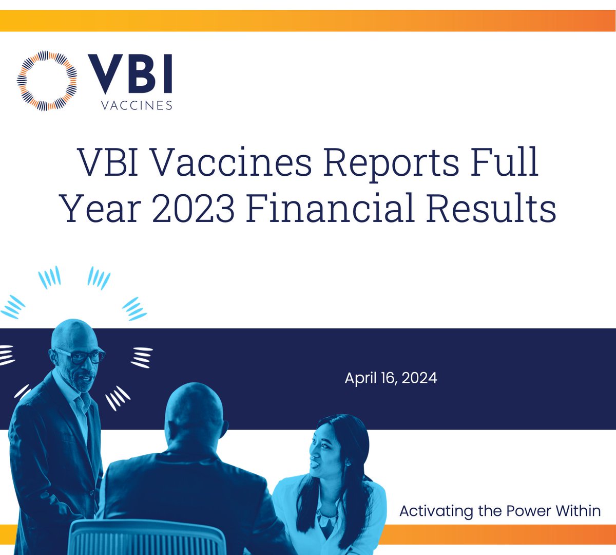 This morning, we announced full year 2023 financial results in addition to recent business highlights and upcoming milestones. Read the full update here: bit.ly/4cW6gCB $VBIV