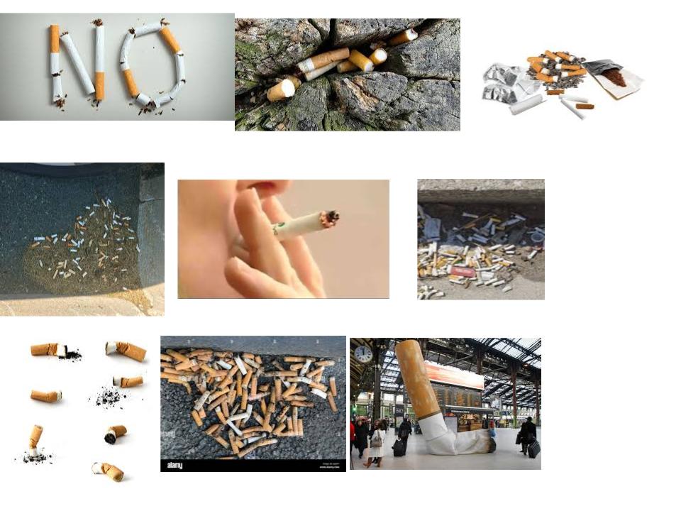Stop throwing cigarette butts on the ground!