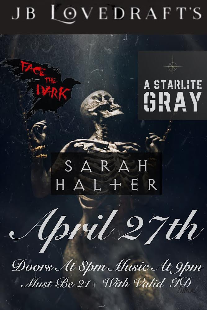 Next show!! Saturday, April 27th at JB Lovedrafts in Harrisburg, PA!

#sarahhalter #metal #metalmusic #HEAVYMETAL #heavymetalmusic #deathmetal #melodicmetal #progmetal #altmetal #gothicmetal #LiveMusic