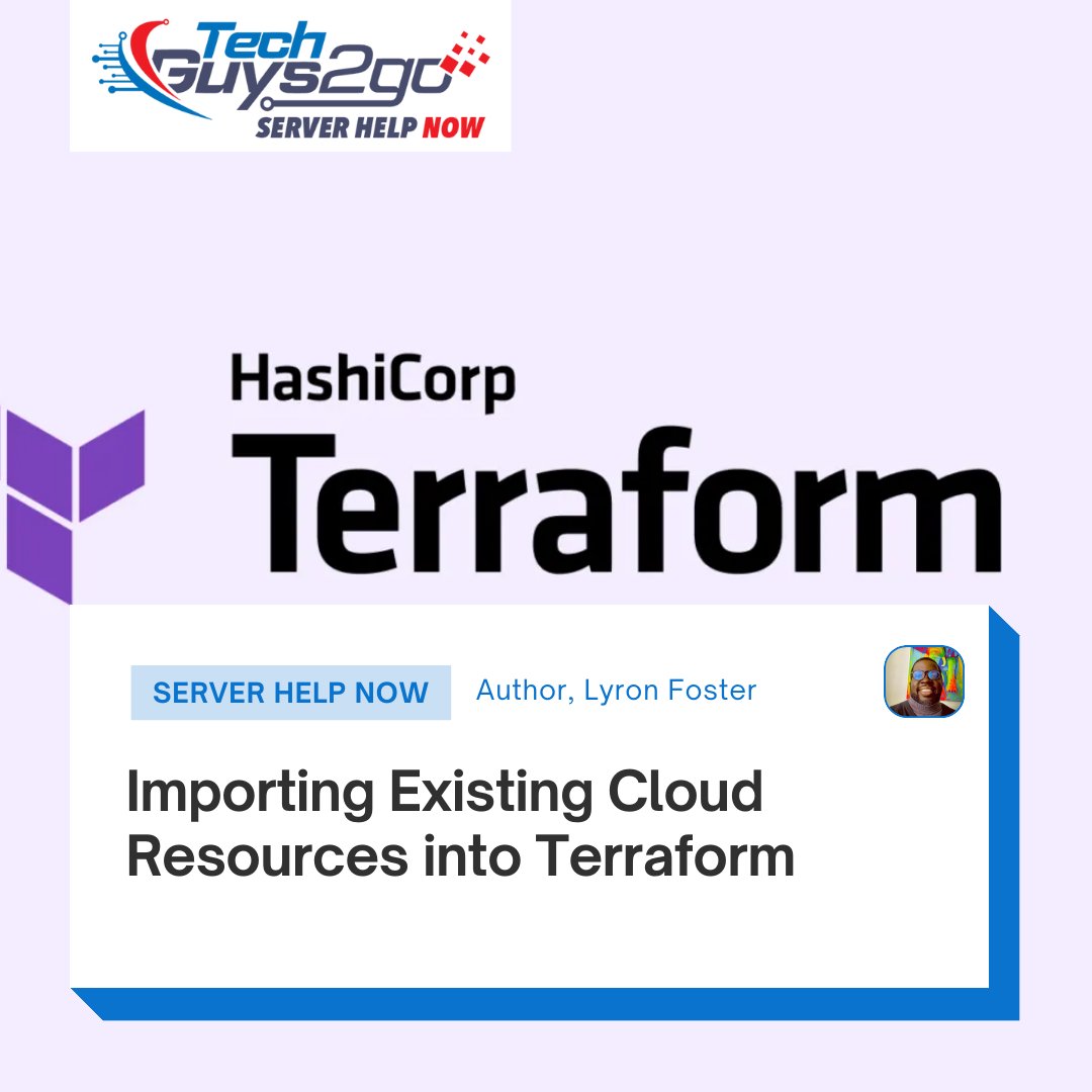 Importing Existing Cloud Resources into Terraform

serverhelpnow.com/importing-exis…

#TerraformMigration
#CloudInfrastructureAsCode
#TerraformAutomation
#CloudResourceImport
#InfrastructureMigration
#TerraformOnboarding
#CloudResourceManagement
#TerraformIntegration