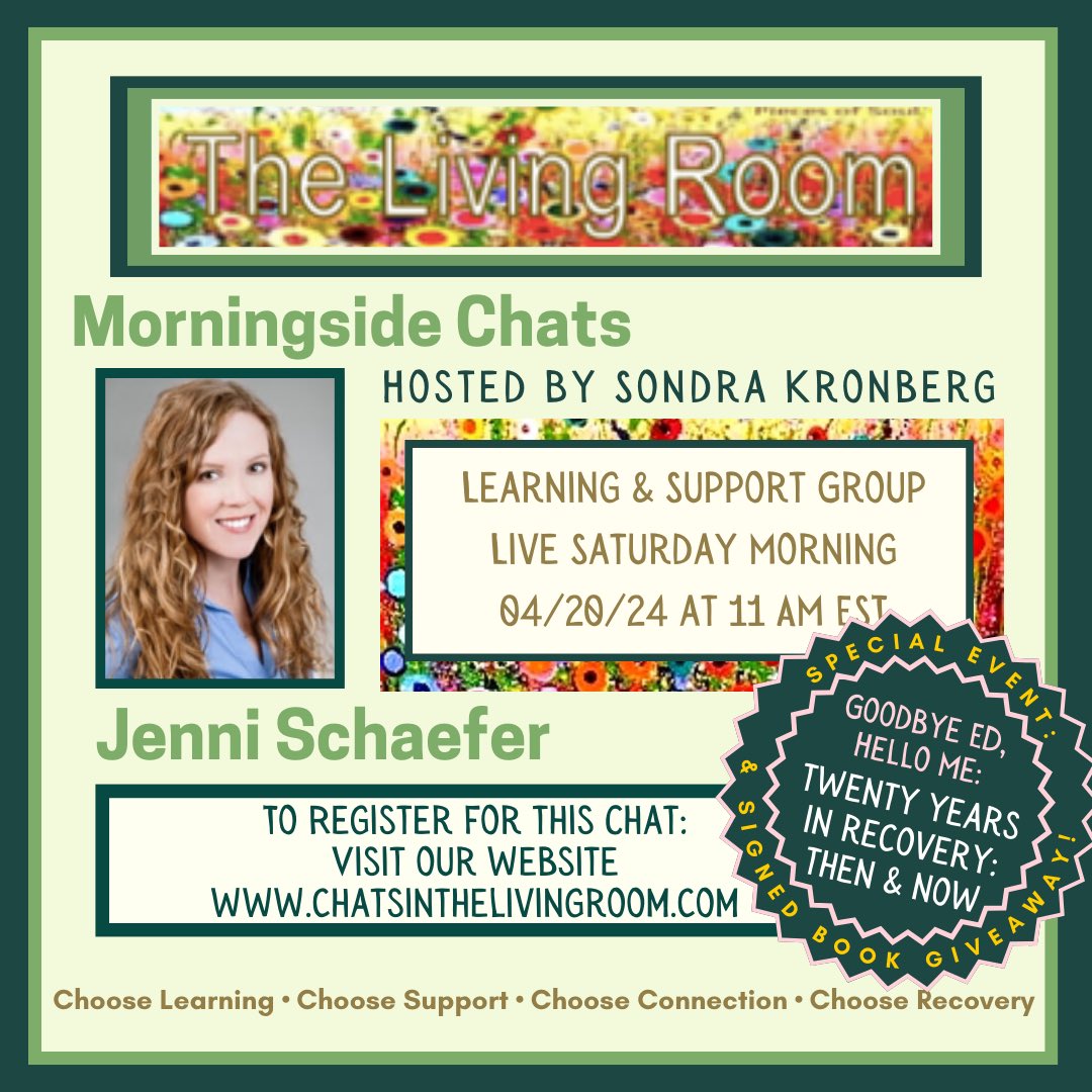 JenniSchaefer's tweet photo. Say goodbye to Ed and hello to life at Saturday’s FREE online event, 11 am EST / 10 am Central! 

We’ll be giving away a few signed copies of my second book, Goodbye Ed, Hello Me. 📕 👍 

FYI
Ed = #eatingdisorder 

Register for this free event here: https://t.co/q6K8RQbxAp https://t.co/ZZGbWF1eco