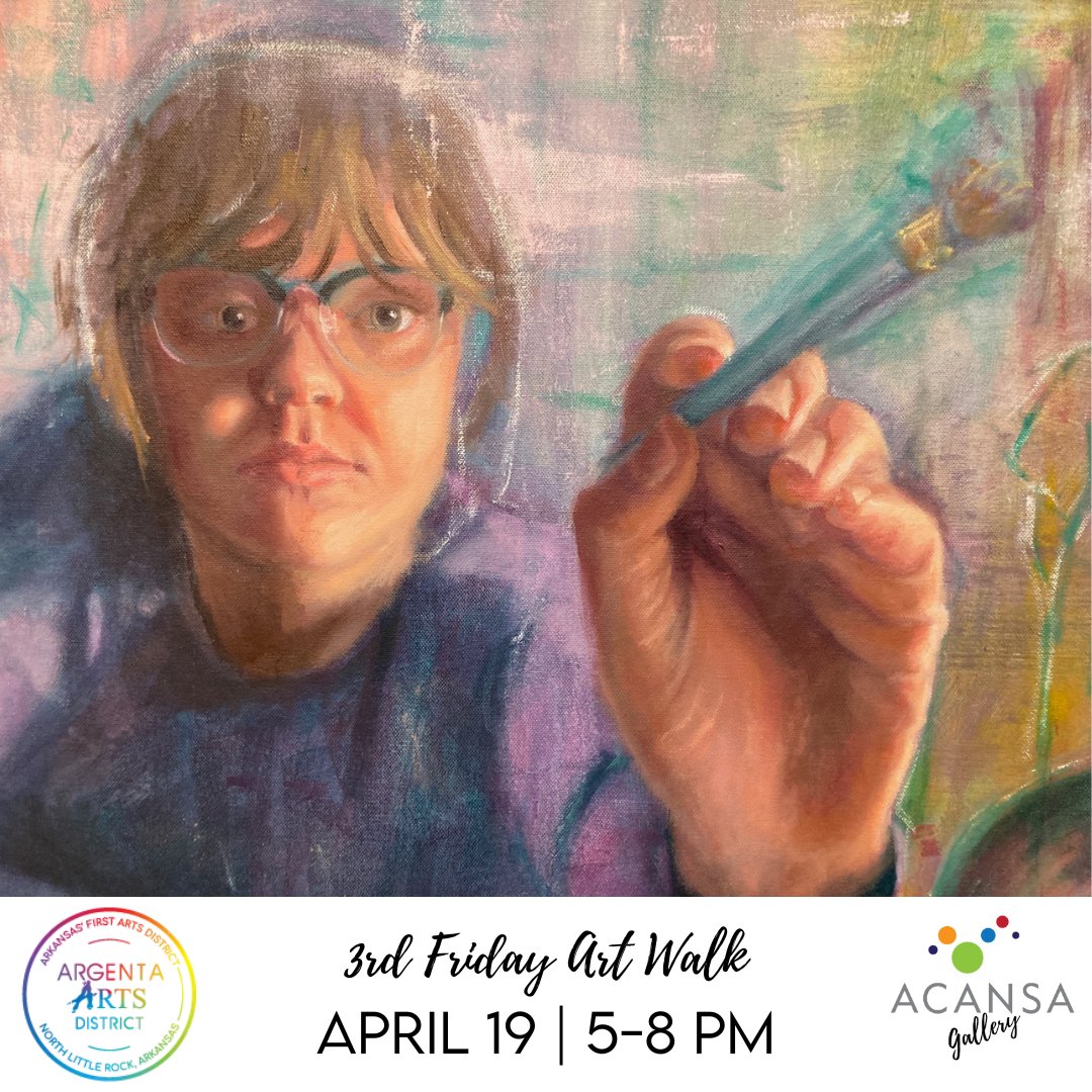 Acansa Gallery sneak peek: 3rd Friday Art Walk, 5-8pm, Argenta Arts District. Dine at one of many neighboring restaurants, then sip and stroll to as many as a dozen participating art exhibits. See you Friday - 413 Main St. in North Little Rock! #ACANSA2024