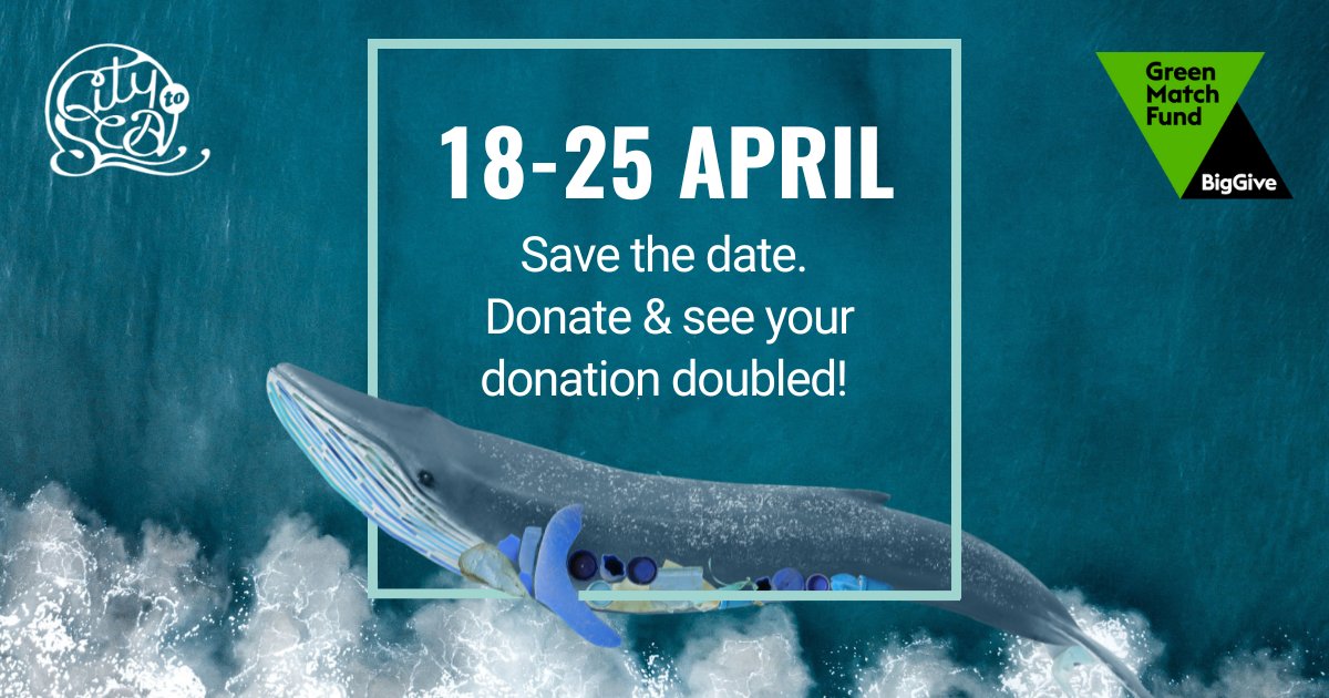 👀Look out for our new Earth Day appeal launching later this week💚Save the date & sign up to be the first to be notified...citytosea.org.uk/keep-in-touch/ @BigGive #GreenMatchFund