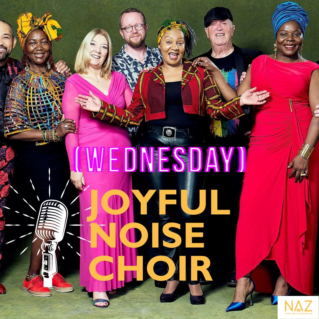 🎤 ✨Give your vocal cords a workout with our lively & energetic peer-support singing group of #PLHIV. Every Wednesday at our office from 6.30-8.30pm. 📍 30 Black's Road Hammersmith W6 9DT 💌 Email: joyfulnoise@naz.org.uk