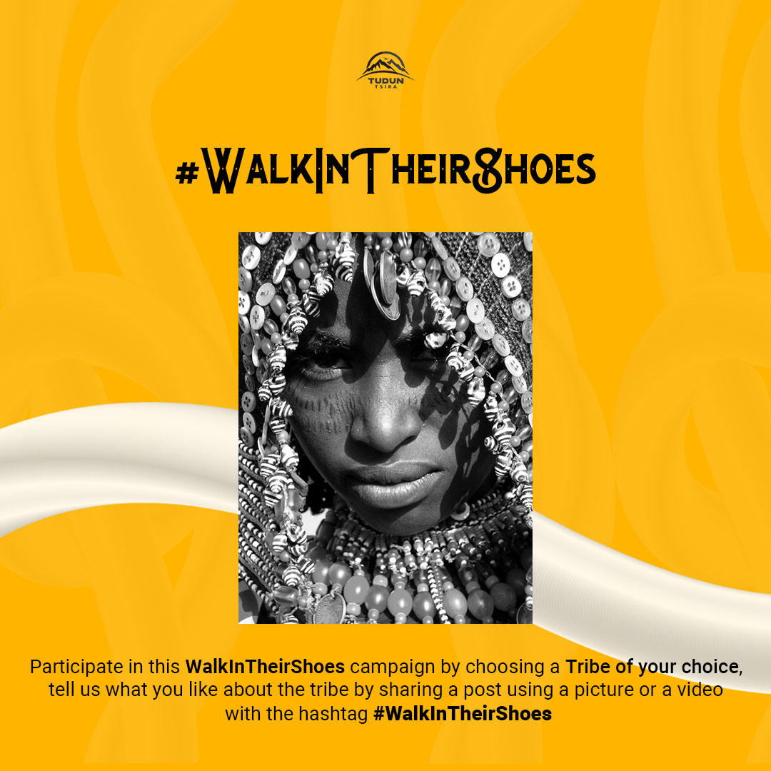 TudunTsira's tweet image. #WalkInTheirShoes Campaign

To participate, choose a tribe different from your own and share what you find fascinating or interesting about the tribe. Make a post using a photo or video with the hashtag #WalkInTheirShoes

Interesting things about the tribe could include culture,