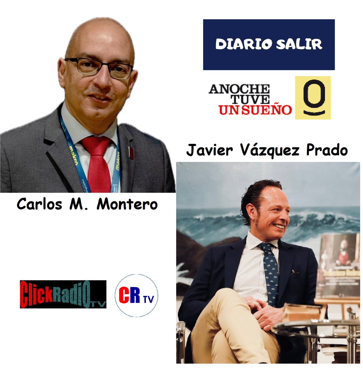 Miércoles 17 de abril, de 12 a 13 horas, en @diariosalir @ATUSmag nos acompañan @monterogrove y Javier Vázquez Prado. @Xunta  @TeleSurMadrid @radiodespi @ClickRadioTv @DiametroT @RadioElCampello