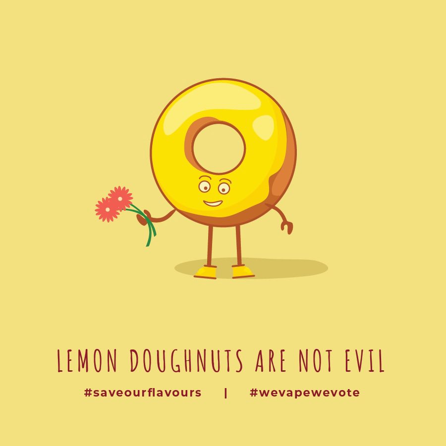Donut touch my flavours, @markhollandlib & @YaaraSaks!

You can join the fight against the proposed flavour ban in Canada by visiting rights4vapers.com

#rights4vapers #WeVapeWeVote #SaveOurFlavours #FlavoursMatter